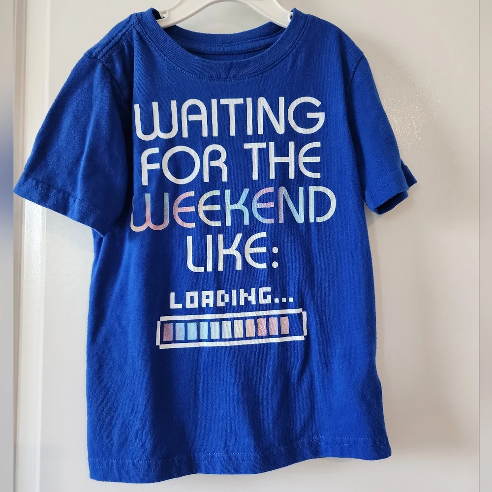 XS (4-5) Wonder Nation‎ blue t-shirt